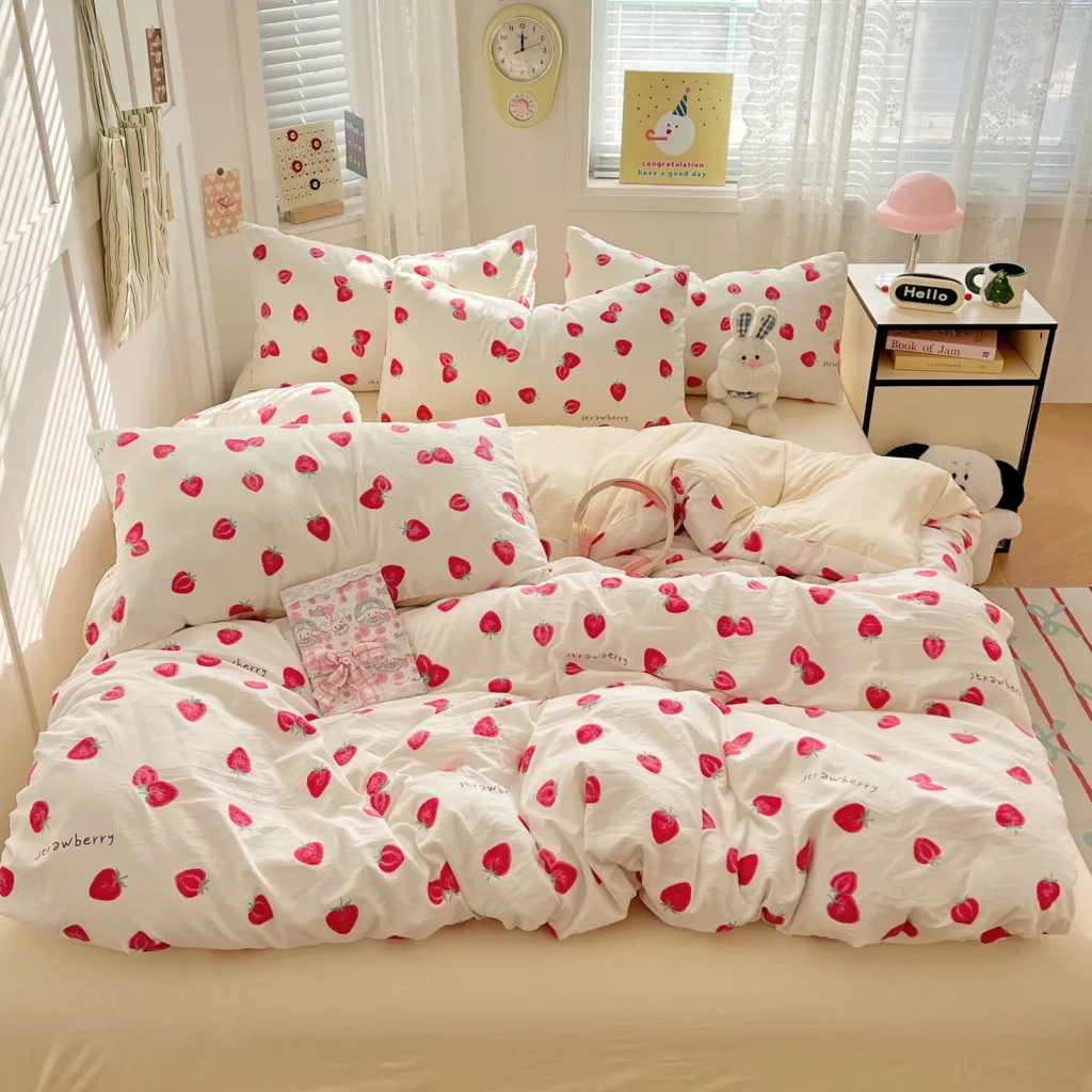 Cartoon fresh washed cotton (single quilt cover)