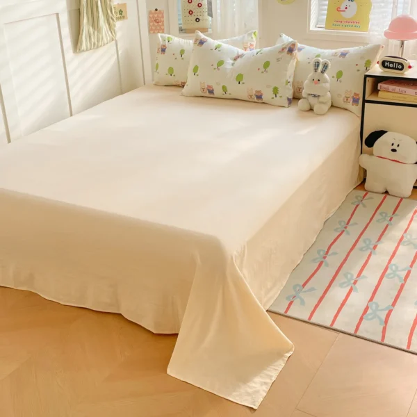 Cartoon fresh washed cotton (single sheet) (1)