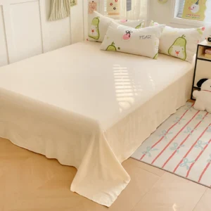 Cartoon fresh washed cotton (single sheet) (11)