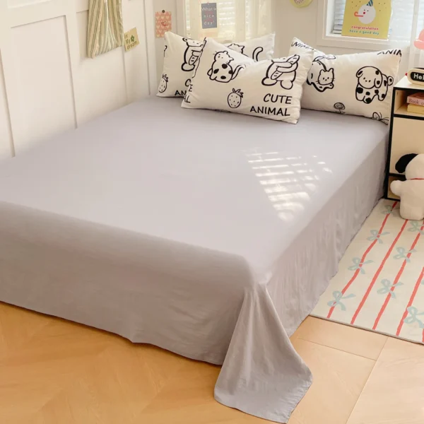 Cartoon fresh washed cotton (single sheet) (5)