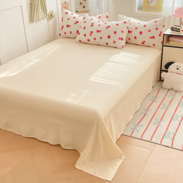 Cartoon fresh washed cotton (single sheet) (6)
