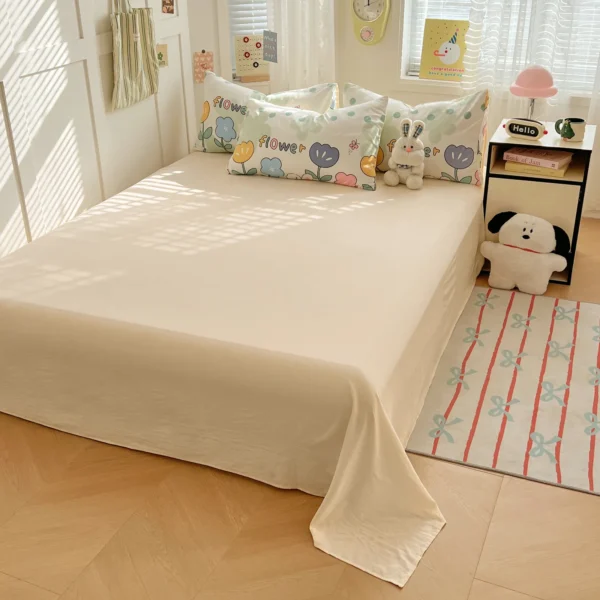 Cartoon fresh washed cotton (single sheet) (9)