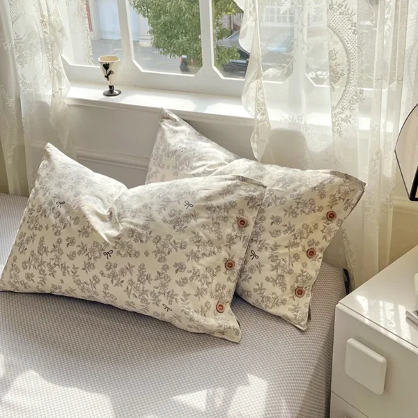 Cotton 13070 Button 100% Cotton (Quilt Cover Fitted Sheet) (3)