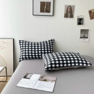 MUJI printed washed cotton (single Pillowcase) (1)