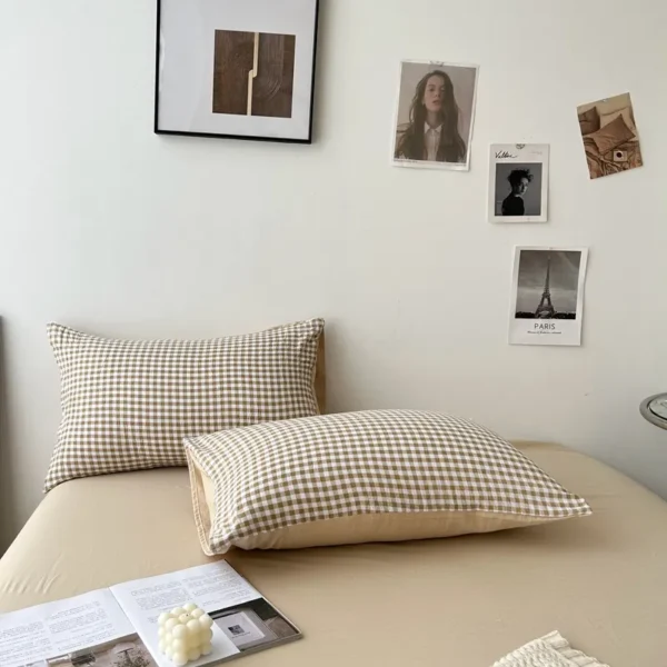 MUJI printed washed cotton (single Pillowcase) (2)