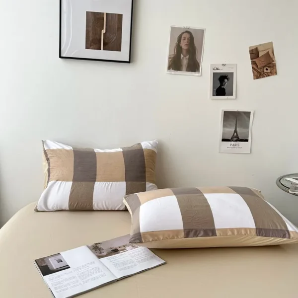 MUJI printed washed cotton (single Pillowcase) (7)