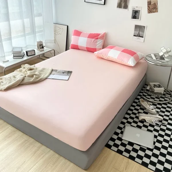 MUJI printed washed cotton (single fitted sheet) (2)
