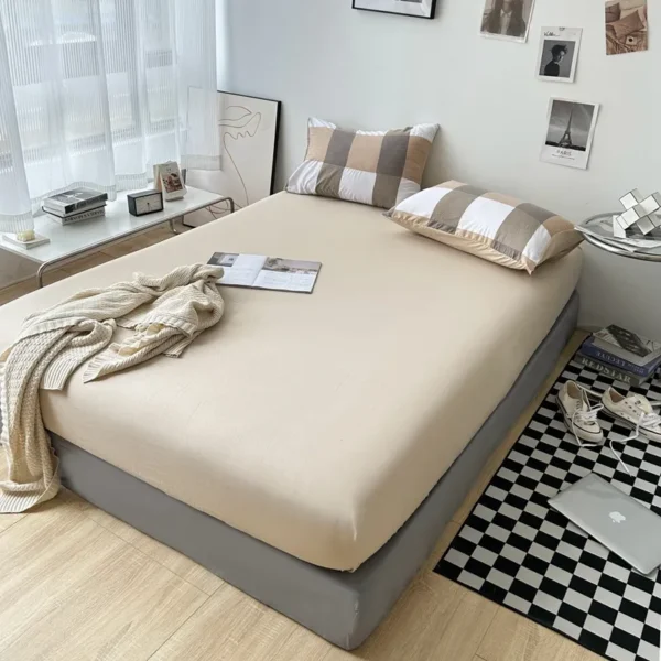 MUJI printed washed cotton (single fitted sheet) (5)
