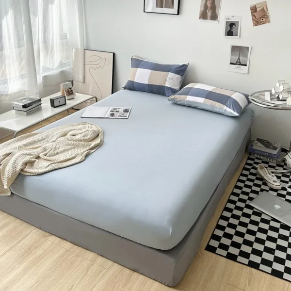 MUJI printed washed cotton (single fitted sheet) (6)