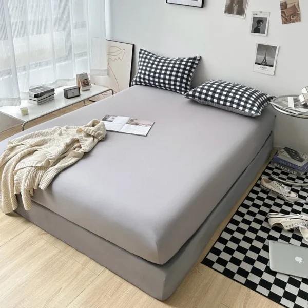 MUJI printed washed cotton (single fitted sheet) (7)