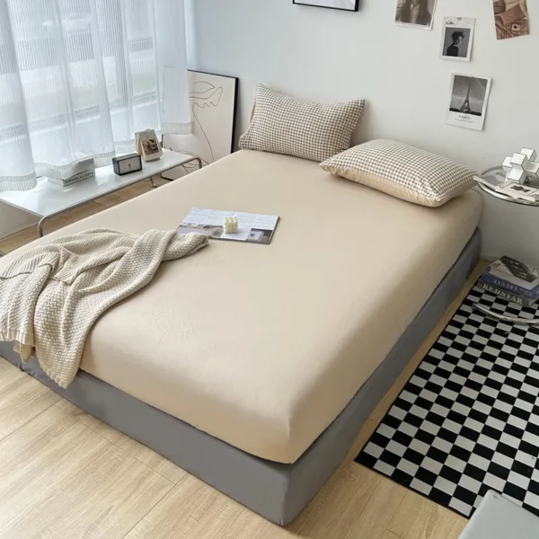 MUJI printed washed cotton (single fitted sheet) (8)