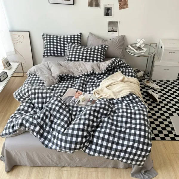 MUJI printed washed cotton (single quilt cover) (7)