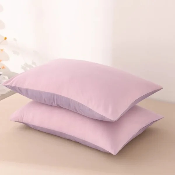 Solid color double washed cotton (single pillowcase) (1)