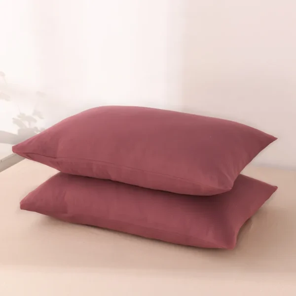 Solid color double washed cotton (single pillowcase) (6)