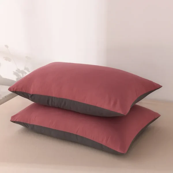 Solid color double washed cotton (single pillowcase) (7)