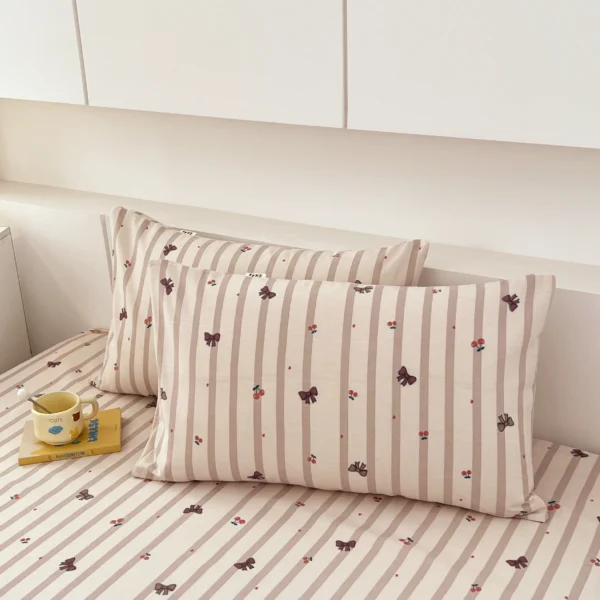 Three satin stripes old coarse cloth（Pillowcase） (2)