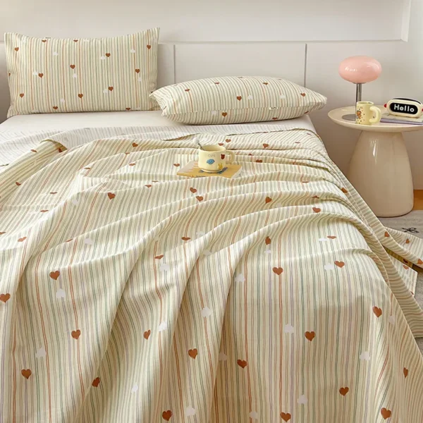 Three satin stripes old coarse cloth（sheets） (1)