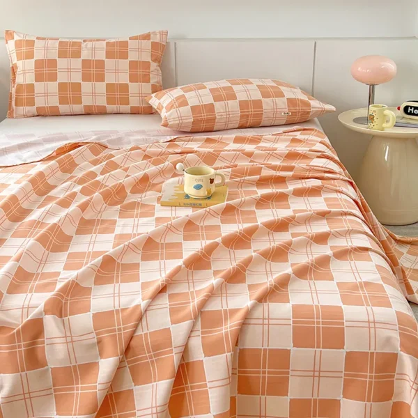 Three satin stripes old coarse cloth（sheets） (4)