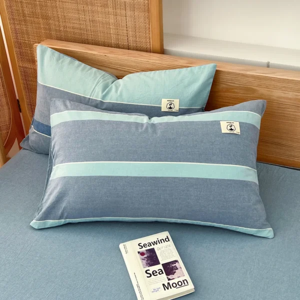 Yarn-dyed cotton series 100% cotton pillowcase (5)