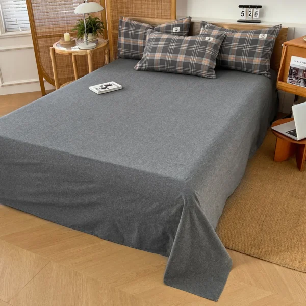 Yarn-dyed cotton series 100% cotton sheet (1)