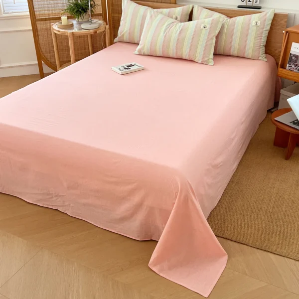 Yarn-dyed cotton series 100% cotton sheet (4)