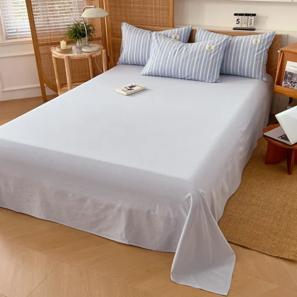 Yarn-dyed cotton series 100% cotton sheet (8)
