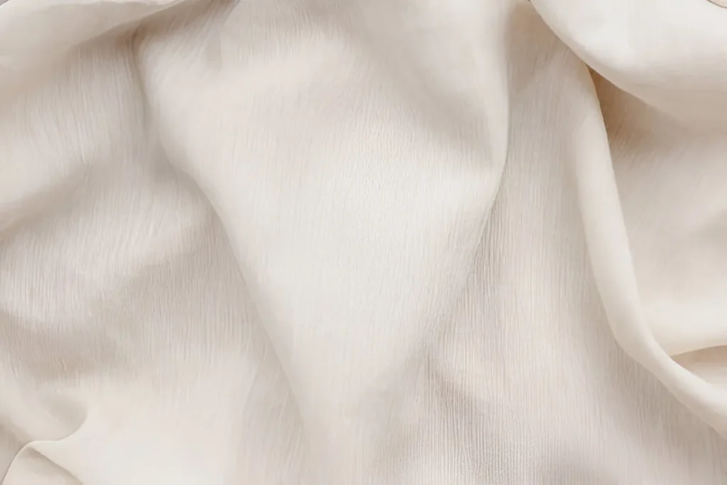 Linen light color texture folds sheet